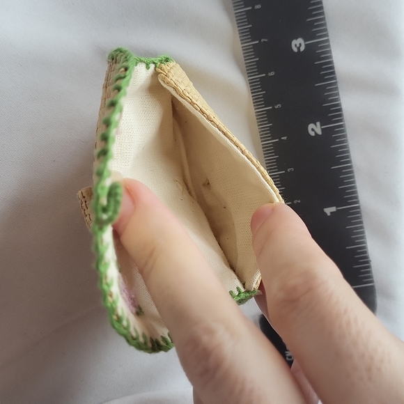 American Girl Pleasant Company Kit Coin purse clutch With Dime like new 3" - Picture 10 of 13